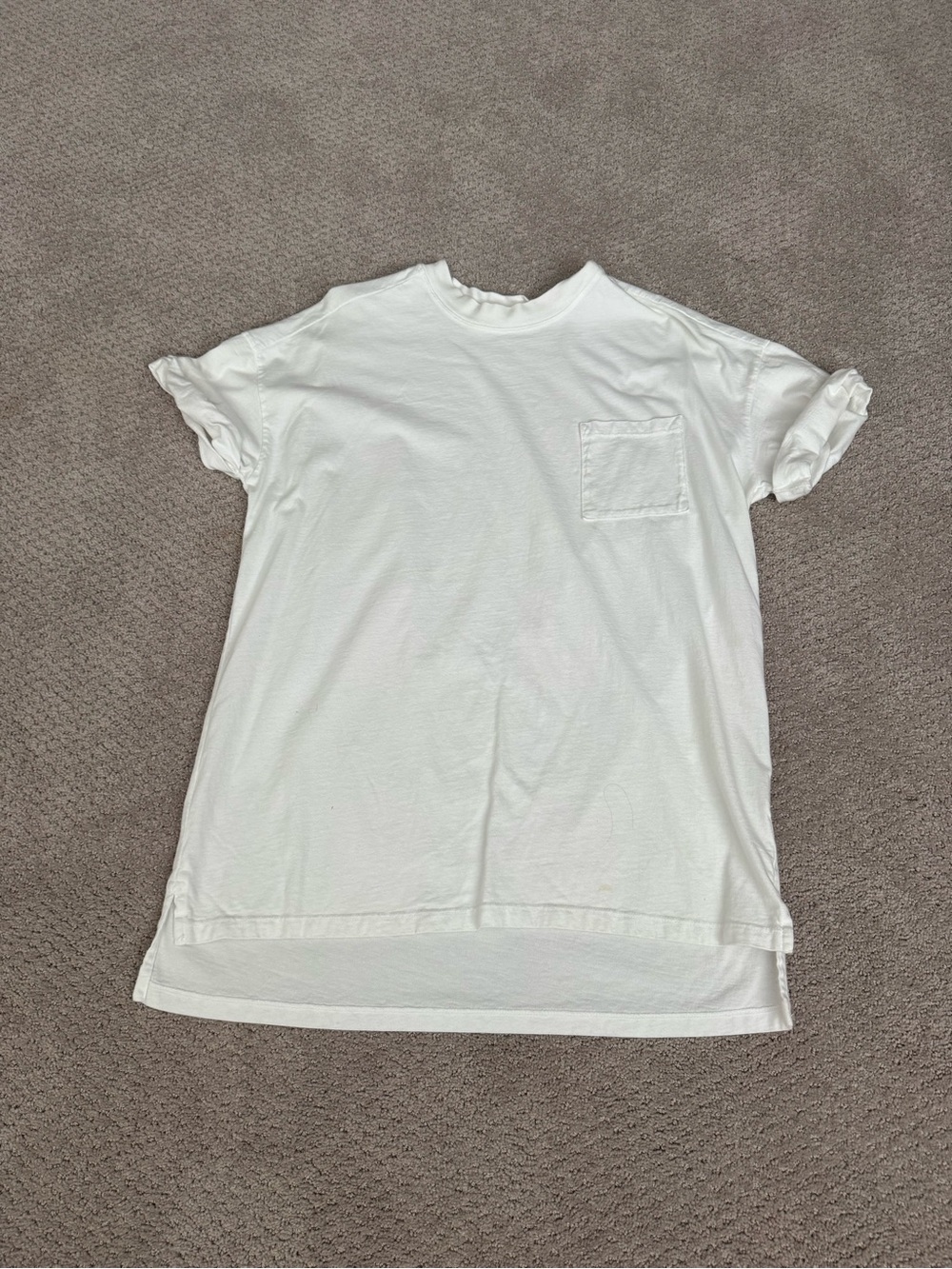 Classic White Pocket Tee -